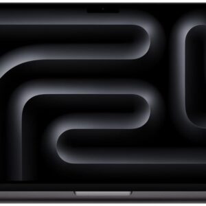 Apple 14-inch MacBook Pro: Apple M4 Pro chip with 14-core CPU and 20-core GPU, 24GB, 1TB SSD – widok frontowy w kolorze Space Black