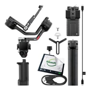 Stabilizator DJI RS 4 – widok frontowy w kolorze czarnym