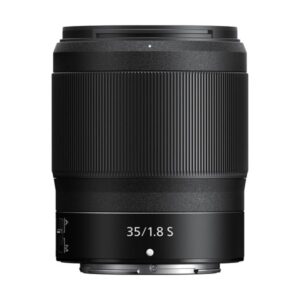Nikon NIKKOR Z 35mm f/1.8 S – widok frontowy w kolorze czarnym
