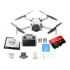 DJI Mini 4 Pro (RC-2) + Karta 128GB + Care Refresh 1 Rok – widok frontowy w kolorze szarym