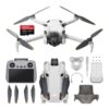 DJI Mini 4 Pro (RC-2) + Karta 256 GB – widok frontowy w kolorze szaro-białym