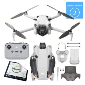 DJI Mini 4 Pro (RC-N2) + Care Refresh 2 Lata – widok frontowy w kolorze szarym