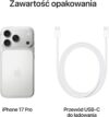 Apple iPhone 17 Pro 256 GB: Wyświetlacz 6,3 cala z technologią ProMotion do 120 Hz, czip A19 Pro, przełomowa wydajność baterii, system pro aparatów Fusion; Kosmiczny pomarańcz