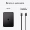 Apple iPad Pro 11 cali (M4): Wyświetlacz Ultra Retina XDR, 256 GB, przedni aparat ultraszerokokątny 12 MP/tylny aparat 12 MP, skaner LiDAR, Wi‑Fi 6E, Face ID, Szkło standardowe – gwiezdna czerń