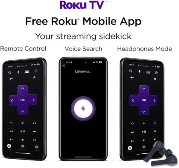 51kUniXVqNL._AC_SL1000_ Westinghouse 24 Inch Smart TV Roku OS - LED HD, Freeview, Netflix, Apple TV+, BBC iPlayer, Dolby Audio, HDMI, USB- Ideal Small TVs for Bedroom, Lounge or Kitchen 【Energy Class E】