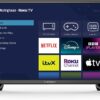 51n90mSRSGL._AC_SL1000_ Westinghouse 24 Inch Smart TV Roku OS - LED HD, Freeview, Netflix, Apple TV+, BBC iPlayer, Dolby Audio, HDMI, USB- Ideal Small TVs for Bedroom, Lounge or Kitchen 【Energy Class E】