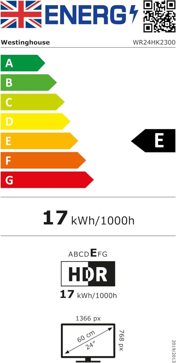 615sGAfiefL._AC_SL1500_ Westinghouse 24 Inch Smart TV Roku OS - LED HD, Freeview, Netflix, Apple TV+, BBC iPlayer, Dolby Audio, HDMI, USB- Ideal Small TVs for Bedroom, Lounge or Kitchen 【Energy Class E】