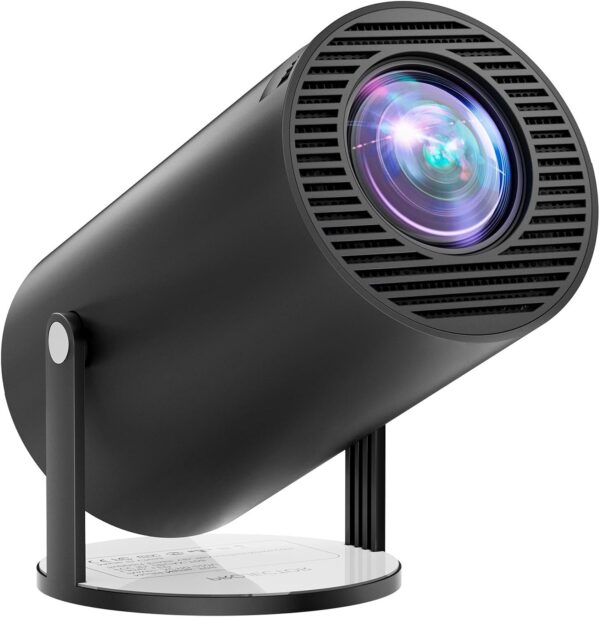 [Built-in Apps & Android 11.0] Mini Projector Portable 20000 Lux Projector 4K Supported 180° Rotation & Auto Keystone, Outdoor Compatible with TV Stick/Windows/iOS/Android/HDMI/USB (1080P)