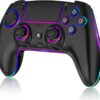 61CHVAQ014L._AC_SL1500_ Wireless Pro Controller For PS-5/PC/MAC/iOS/Android/Steam Deck, Gamepad with 7 Variable Color RGB Lights/Hall Effect Joystick/Dual Vibration/Turbo/Programmable/Headset Jack/Touchpad/1500 mAh Battery