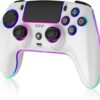 61Op7kgdRL._AC_SL1500_ Wireless Pro Controller For PS-5/PC/MAC/iOS/Android/Steam Deck, Gamepad with 7 Variable Color RGB Lights/Hall Effect Joystick/Dual Vibration/Turbo/Programmable/Headset Jack/Touchpad/1500 mAh Battery
