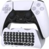 Controller Keyboard Keypad Compatible with PS5/PS5 Pro-Wireless Bluetooth Game Chatpad Keyboard, 47 Keys Keypad-Built-In Speaker &3.5mm Headset Audio Jack Compatible with DualSense Wireless Controller