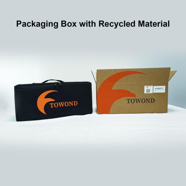 Ekran Projekcyjny TOWOND 120 cali ze Statywem – Przenośny, 16:9, 4K HD, Antyzmarszczkowy, Torba w Zestawie