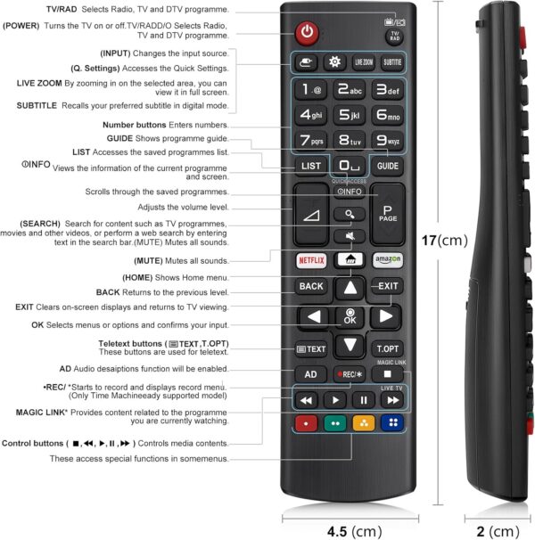 715eZS7NqjL._AC_SL1500_ 【Pack of 2】 for Samsung-TV-Remote, Universal for Samsung Smart TV Remote Controls Replacement