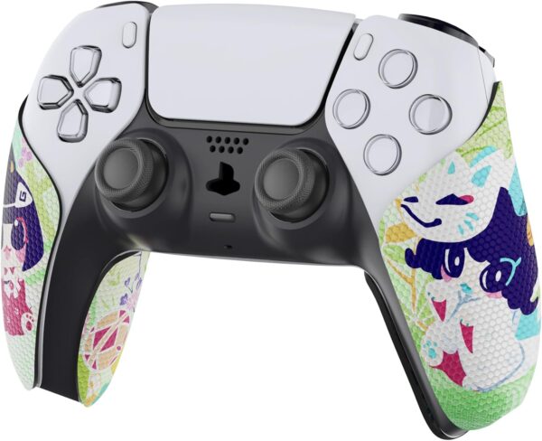 eXtremeRate PlayVital Anti-Skid Sweat-Absorbent Controller Grip for ps5 Controller,Professional Textured Soft Rubber Pads Handle Grips for ps5 Controller