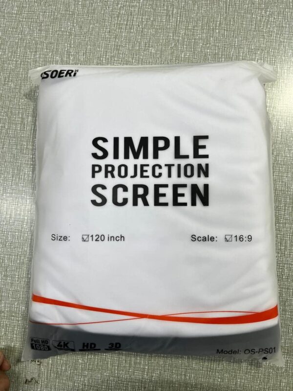 718yelB0RdL._AC_SL1258_ Ekran Projekcyjny 120 cali Przenośny 16:9 – HD 4K, Składany, Niegniecący, Dwustronna Projekcja