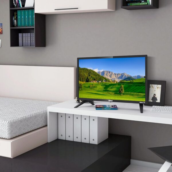 71NUwRNANUL._AC_SL1500_ RCA Roku TV 24" Smart TV, 24 Inch HD TV with Apple Netflix Freeview, DVB-T2/T Dolby Audio 3 x HDMI 1 x USB Port, Ideal Large Screen for Small Lounge or Kitchen