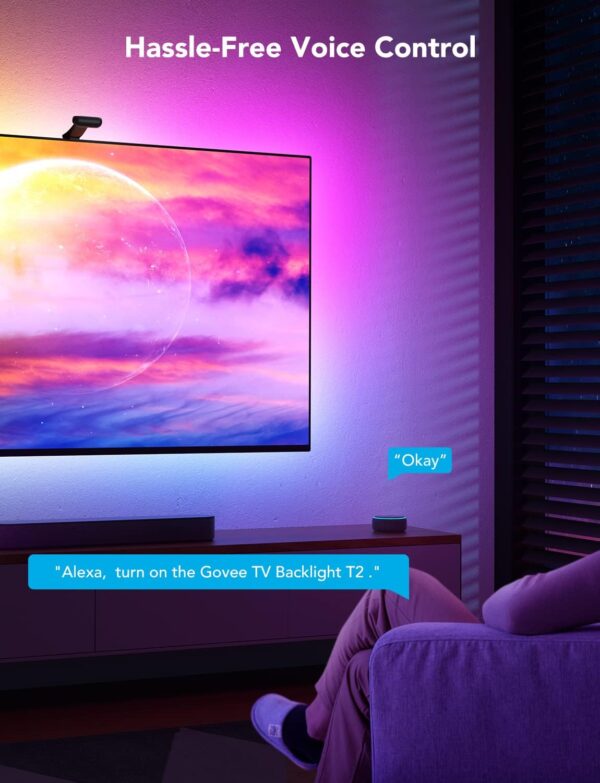 Govee Envisual T2 - Podświetlenie Ambilight LED TV 55-65 cali Dwie Kamery RGBIC Wi-Fi (Taśma 3.6M)
