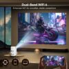 71Tguwd1j-L._AC_SL1500_ Mini Projektor Przenośny WiFi 6, Bluetooth – Obsługa 4K, Rozdzielczość 1080P, Auto Korekcja Keystone
