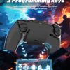 71g94xGAEsL._AC_SL1500_ Wireless Pro Controller For PS-5/PC/MAC/iOS/Android/Steam Deck, Gamepad with 7 Variable Color RGB Lights/Hall Effect Joystick/Dual Vibration/Turbo/Programmable/Headset Jack/Touchpad/1500 mAh Battery