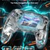 71lgJbPcG8L._AC_SL1500_ Wireless Pro Controller For PS-5/PC/MAC/iOS/Android/Steam Deck, Gamepad with 7 Variable Color RGB Lights/Hall Effect Joystick/Dual Vibration/Turbo/Programmable/Headset Jack/Touchpad/1500 mAh Battery