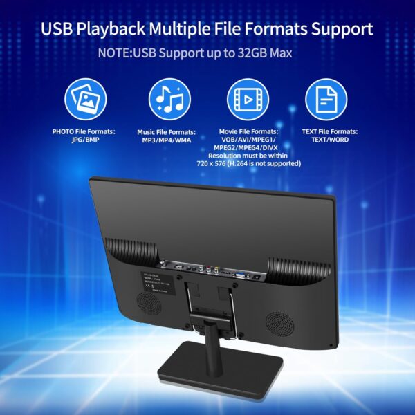 71lplhHrmRL._AC_SL1500_ 17" 1080P Screen TV,Small TV with freeview Reception and aerial,AC/DC12V,HDMI USB and VGA Input Ports for Camper,Bedroom (NO with WIFI/Bluetooth/Satellite)