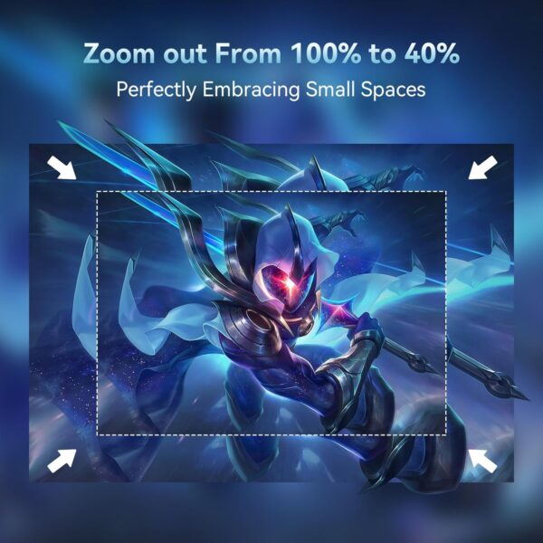 71myZwZ8fwL._AC_SL1500_ Mini Projektor Przenośny WiFi 6, Bluetooth – Obsługa 4K, Rozdzielczość 1080P, Auto Korekcja Keystone