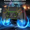71nE7pWOsaL._AC_SL1500_ Wireless Pro Controller For PS-5/PC/MAC/iOS/Android/Steam Deck, Gamepad with 7 Variable Color RGB Lights/Hall Effect Joystick/Dual Vibration/Turbo/Programmable/Headset Jack/Touchpad/1500 mAh Battery