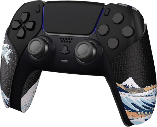eXtremeRate PlayVital Anti-Skid Sweat-Absorbent Controller Grip for ps5 Controller,Professional Textured Soft Rubber Pads Handle Grips for ps5 Controller