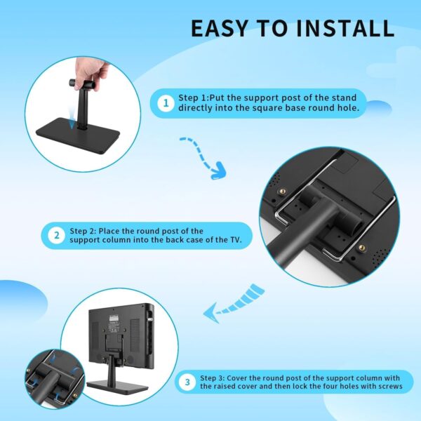 71rlP9TWGVL._AC_SL1500_ 17" 1080P Screen TV,Small TV with freeview Reception and aerial,AC/DC12V,HDMI USB and VGA Input Ports for Camper,Bedroom (NO with WIFI/Bluetooth/Satellite)