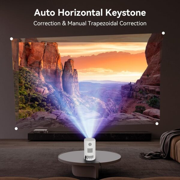 71vvigBmntL._AC_SL1500_ Mini Projektor Przenośny WiFi 6, Bluetooth – Obsługa 4K, Rozdzielczość 1080P, Auto Korekcja Keystone