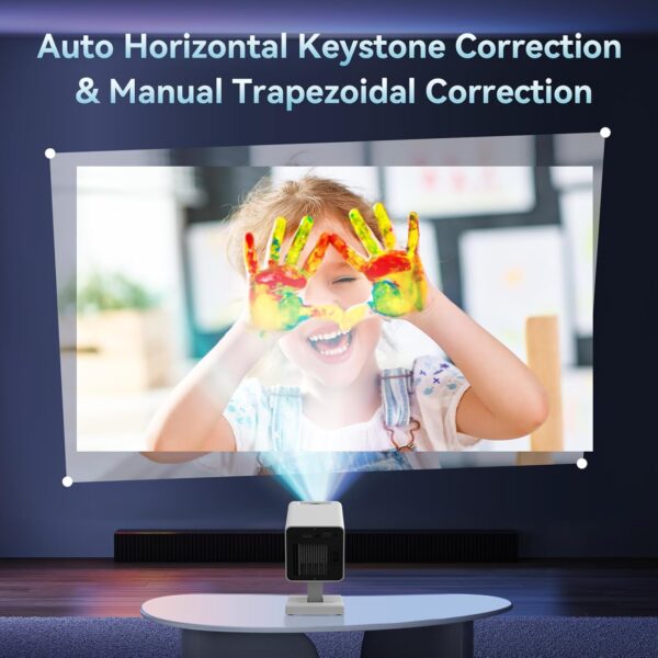 71ydjrfu8pL._AC_SL1500_ Mini Projektor Przenośny WiFi 6, Bluetooth – Obsługa 4K, Rozdzielczość 1080P, Auto Korekcja Keystone