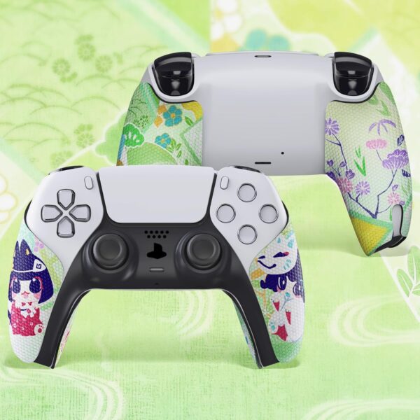 eXtremeRate PlayVital Anti-Skid Sweat-Absorbent Controller Grip for ps5 Controller,Professional Textured Soft Rubber Pads Handle Grips for ps5 Controller